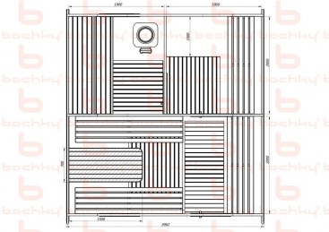 Баня-овалбочка «4×4.5» три помещения